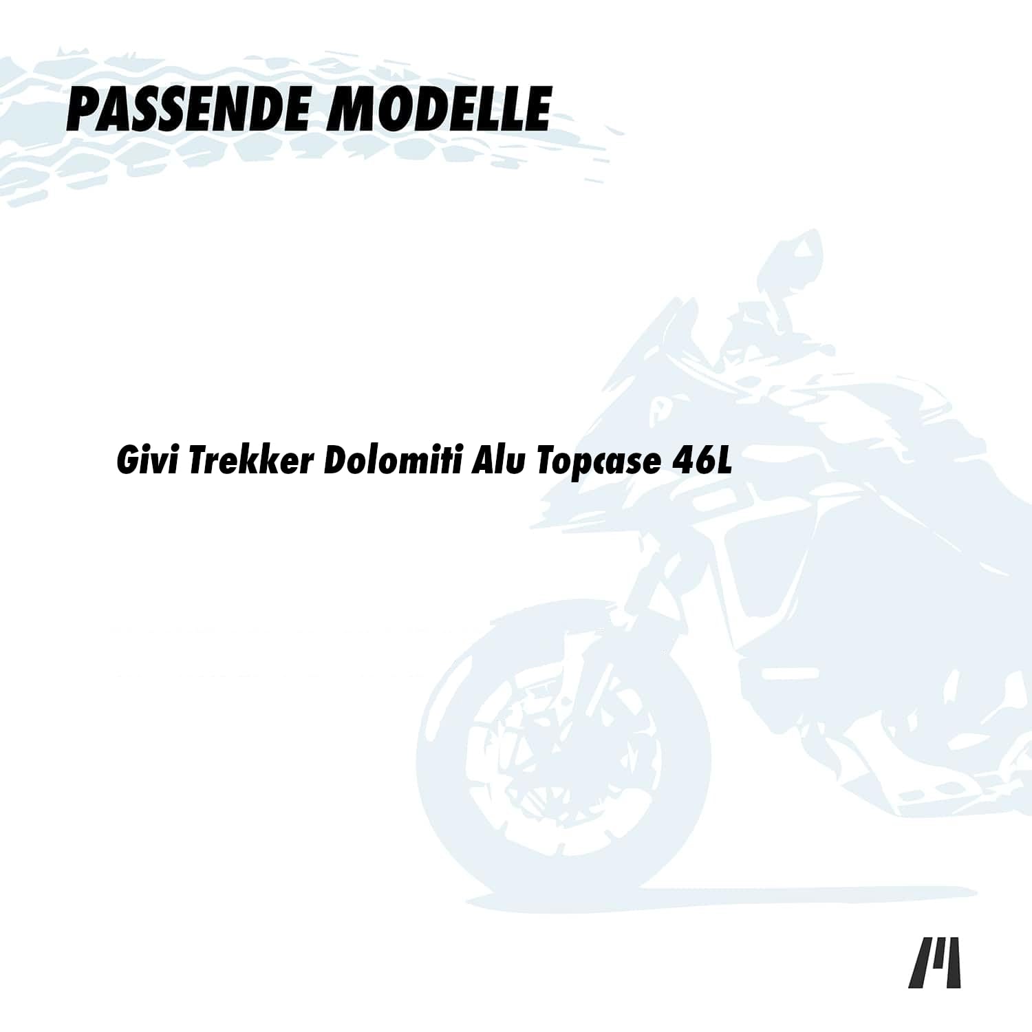 GETMORE Parts Innentasche für Givi Trekker Dolomiti 46L Alu Topcase | Motorrad Zubehör | Koffertaschen | Motorrad Tasche | Koffer Zubehör | Ducati Zubehör