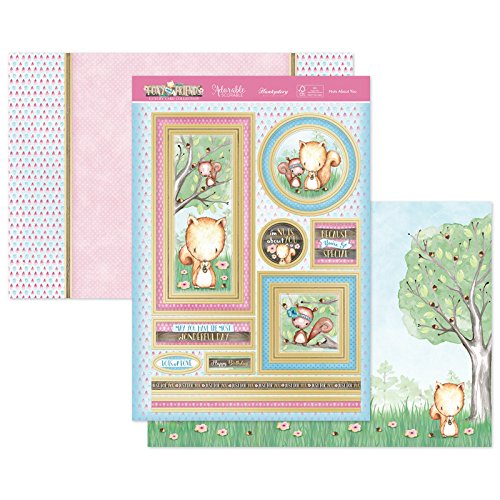 HunkyDory Crafts Hunkydory Foxy and Friends Nuts About You Topper Set Card Kit FOXY907