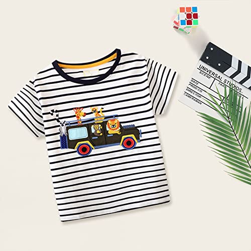Kids Boys Striped Long Sleeve Undershirt Children's Crewneck Clothes T Shirts Teens Athletic Tops Tee School Uniform3