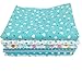 Quilting Fabric Misscrafts 7pcs 50 x 50cm Cotton Fabric DIY Making Supplies Craft Patchwork Fabric Bundle Fat Quarter Pre-Cut Quilt Squares for DIY Sewing Scrapbooking (Blue)