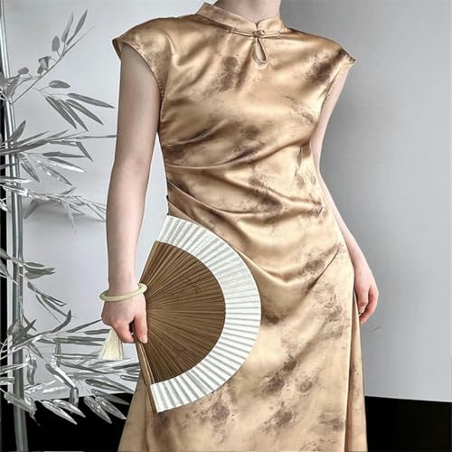 Robe de style chinois raffinée aux finitions coutures soignées - 2