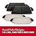 George Foreman 5-Serving Multi-Plate Evolve Grill System with Ceramic Plates and Waffle Plates, Platinum, GRP4842P