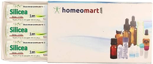 homeomart.com Silicea Homeopathy Pellets (Pills) in 1M Potency, Pack of 3