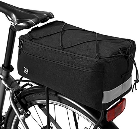 Lixada bicycle cooler baggage carrier for Warm or Cold Items, Bicycle Seat Multifunctional Insulated Storage Cooler Bag, Shoulder Bag