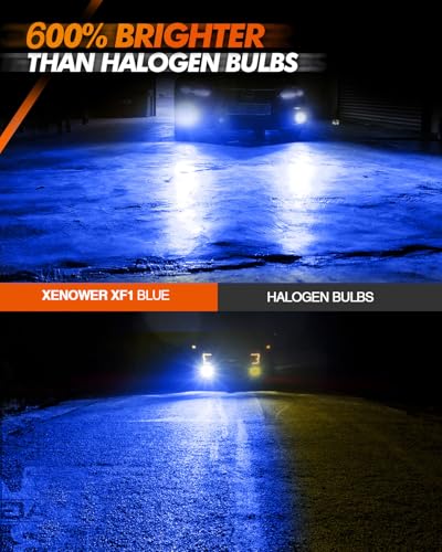 Image of SEALIGHT 9145 H10 LED Fog Light Bulbs Bule, 13,000 LM 6500K Cool White H10 Led Bulb, 1:1 Size 9040 9140 9145 Led Fog Lights Bulbs for Cars, Plug & Play, 2 Pack