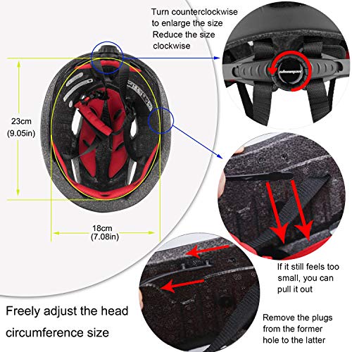 Shinmax BS01-BNEW Bike Helmet For Men Women, Bicycle Helmet With Detachable Magnetic Goggles For Adult Road Biking Mountain Cycling Helmet thumb #3