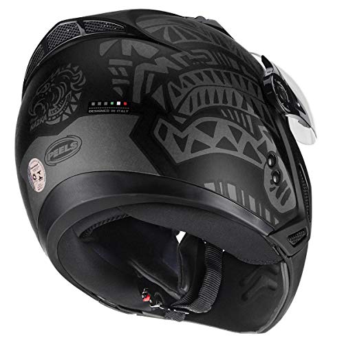 Capacete Aberto Moto Peels Mirage Nazka Preto Fosco com Grafite 56