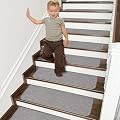 COSY HOMEER Stair Treads Non-Slip Carpet Mat 28inX9in Indoor Stair Runners for Wooden Steps, Stair Rugs for Kids and Dogs, 100% Polyester TPE Backing 15pcs,Grey