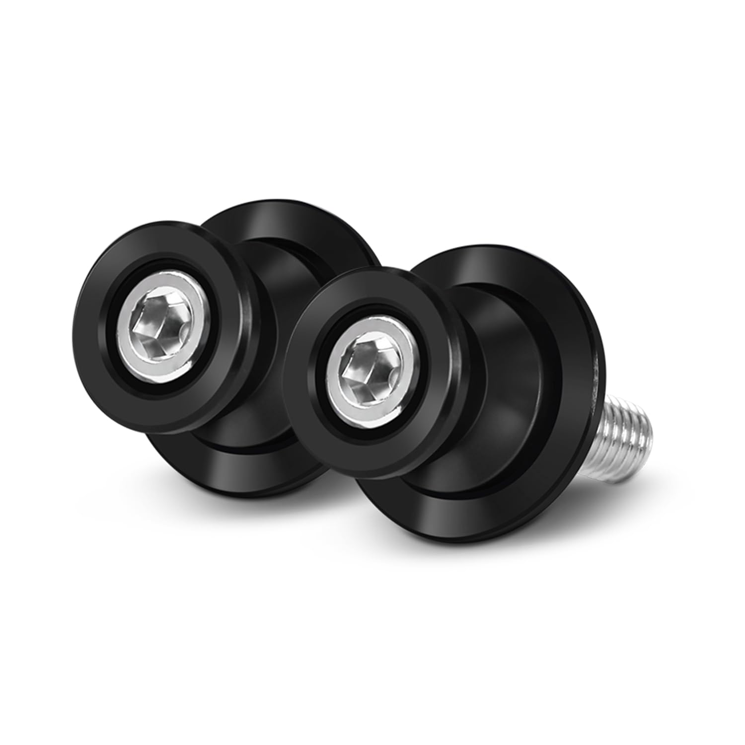 MFGZD M8 Ständeraufnahme Bobbins Montageständer Für Ninja650 Ninja500 ZX6R S1000RR S1000R CBR600RR CBR1000RR CBR650R GSXR600 GSXR750 GSXR1000 GSXS750 GSX-8S SV650 ZX10R Z650 Z900 usw (Schwarz, 8MM)