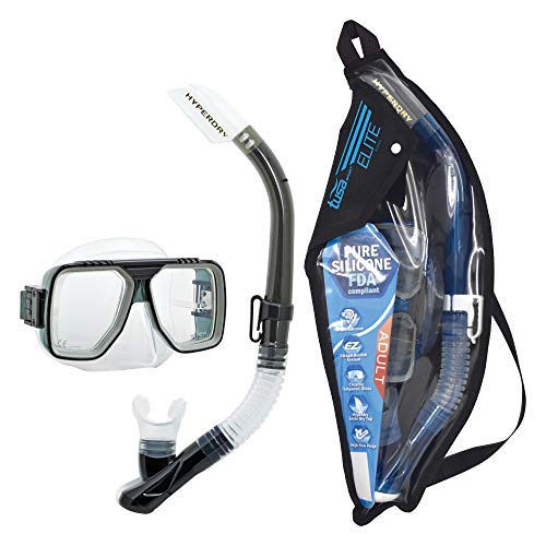 TUSA Sport Adult Liberator Mask and Snorkel Combo, Smoke