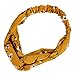Produktbild Qinlee Elastische Stirnband Blumen Muster Haar Accessoires Mädchen Haarband Modegeschenk Sport Haar Band Frisuren Haar Accessoires (Gelb)