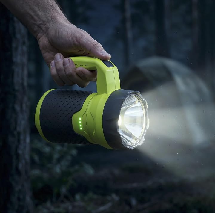 Artikaa Campa - Kit modulare portatile 4 in 1 per esterni, ventilatore da campeggio, lanterna a LED, torcia elettrica e insetticida UV NAEM
