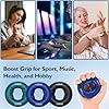 FitBeast Hand Grip Strengthener, Finger Exerciser, Forearm Strengthener Kit - 9 Pack, Targeted Hand & Forearm Strength, Relief & Recovery Kit (Deep Blue) #4