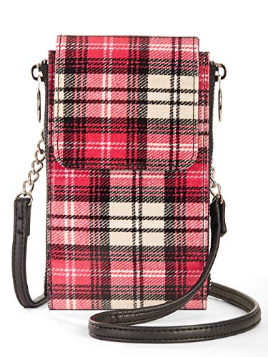 Pink/metallic Crossbody bag carry essentials phone for women girl durable faux leather crossbody strap