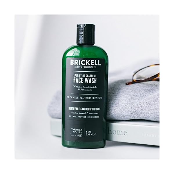 Brickell-Mens-Purifying-Charcoal-Face-Wash-for-Men-Natural-and-Organic-Daily-Facial-Cleanser-8-Ounce-Scented Brickell Men's Purifying Charcoal Face Wash for Men, Natural and Organic Daily Facial Cleanser, 8 Ounce, Scented