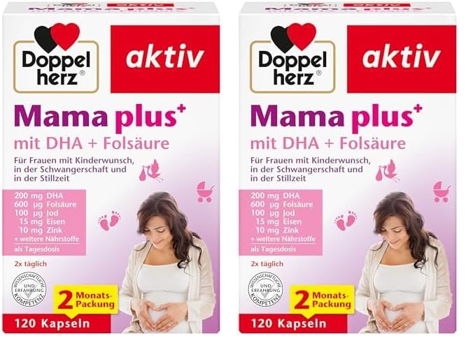 Doppelherz Mama plus mit DHA + Folsäure - wichtige Nährstoffe für Frauen...