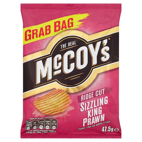 McCoys Sizzling Prawn 26 x 47.5g 1235g