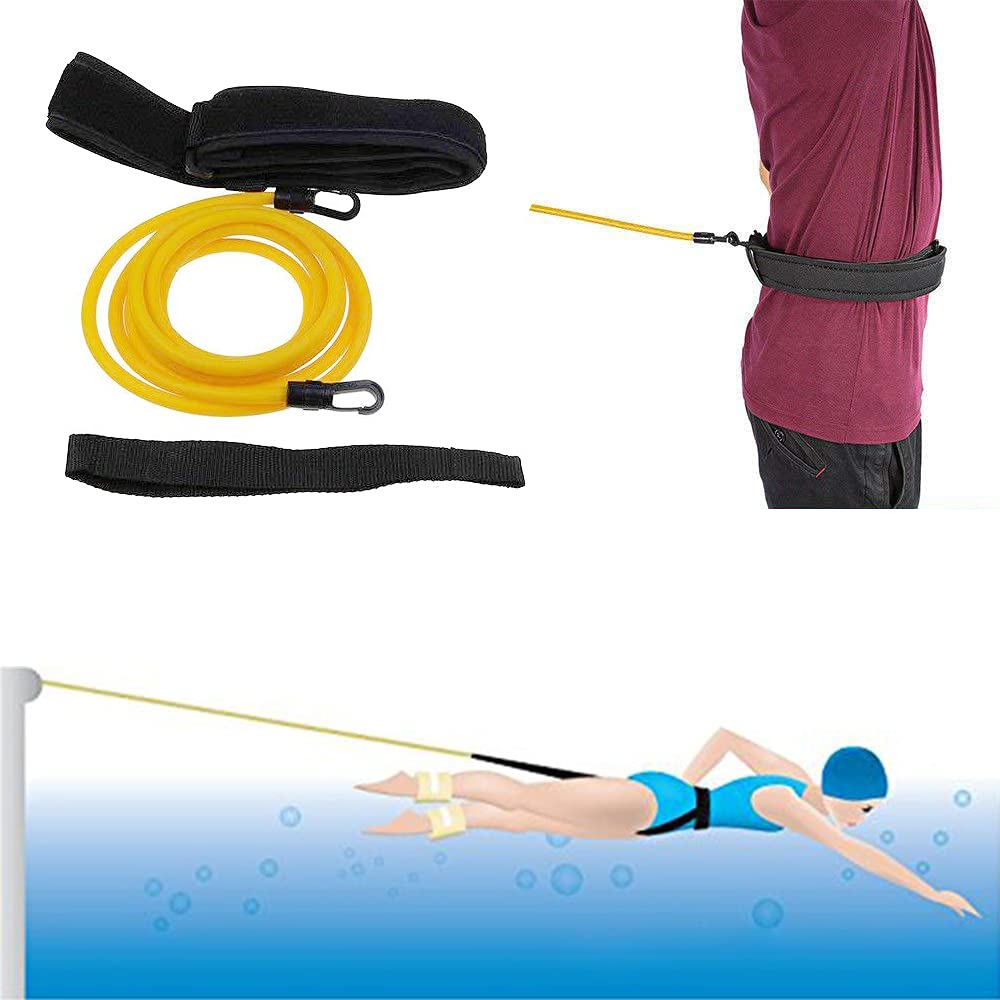 f fabobjects F FABOBJECTS® Swimming Training Belt Stationary Swim Training Leash Cord Swim Resistance Tether Band-picture-22