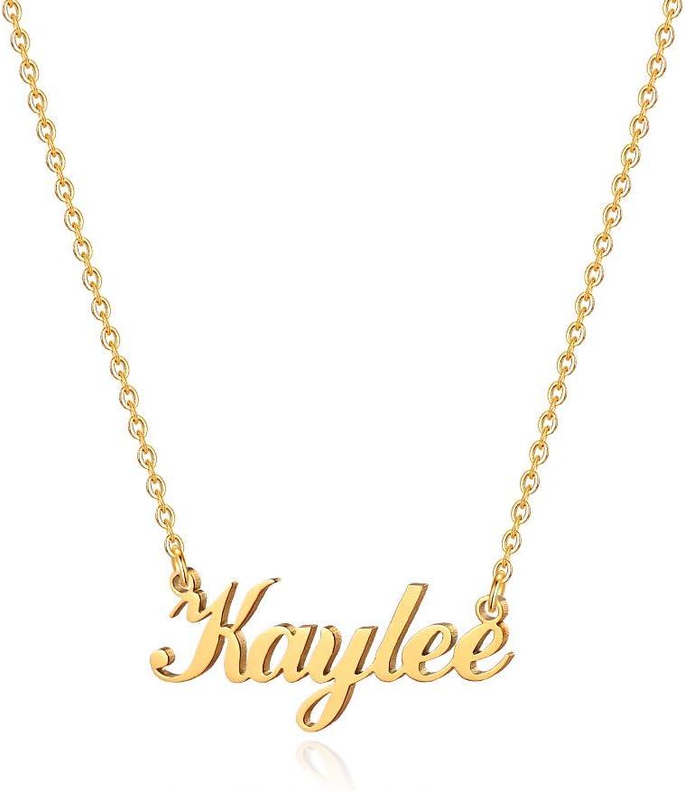 M MOOHAMM MOOHAM Name Necklace for Women Girls Kids Teens