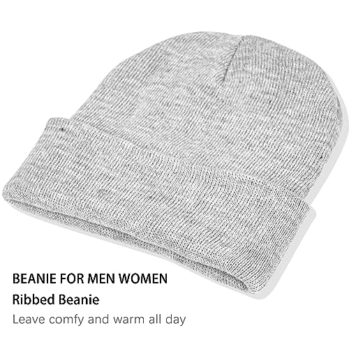 Image of ZOORON 1&2 Pack Beanie for Men Women Slouchy Beanie Hats Winter Knit Caps Soft Ski Hat Unisex