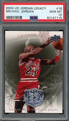 Michael Jordan 2009 Upper Deck Legacy Basketball Card 18 Graded PSA 10