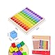 Multiplikationsbrett Spiel, Multiplikationstafel Holz, 1x1 Lernen Spiel für Grundschüler, Holz Multiplikation Brettspiel, 1x1 Hölzerne Einmaleins Board, Schule Einschulung Geschenk für Kinder
