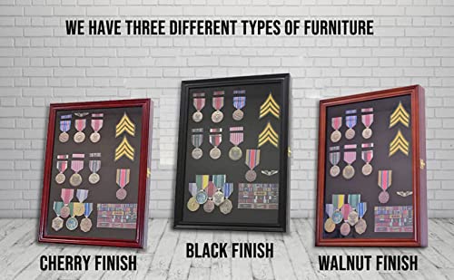 Large 19"X 14" Pin Display Case Medal Shadow Box With 98% Uv Protection For Military Medals, Beach Tags, Jewelry Pins, Pin Gift, Insignia Ribbons, Pin Collectibles Black Finish #TOP3