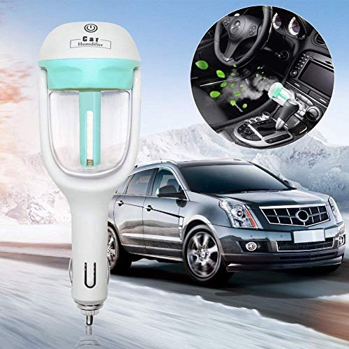 econoLED Car Humidifier,Mini Air Purifier Aroma Diffuser Air Freshener Purifier Aromatherapy Mist Maker with 180 Degree Rotation, Suit for Water Soluble Essential Oils Protable Diffuser (Blue) - Thumbnail 2