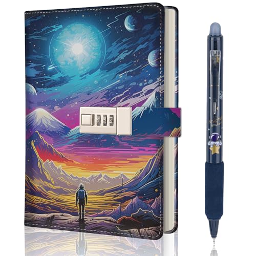 Diary with Lock for Boys Ages 8-12,...