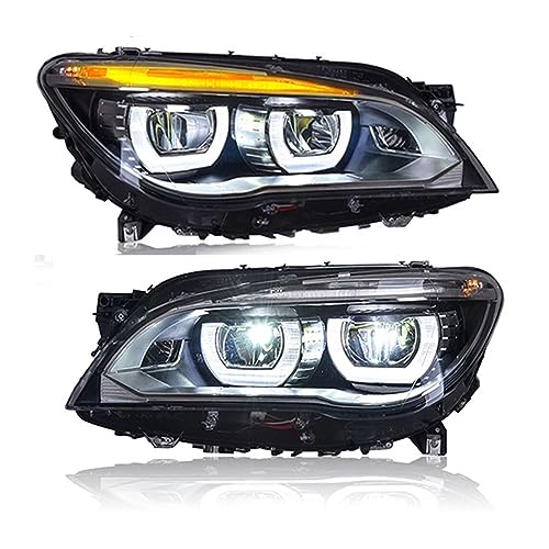Car Led Headlight Assembly Headlamp Accessories Compatible With BMW 730i 740i 750i 760i F01 F02 2009-2015(2013-2015 Year)