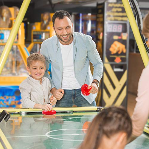 Air Hockey Pucks And Paddles Air Hockey Paddles For Air Hockey Table Game For Adults And Kids Goal Handles Paddles Replacement Accessories For Game Tables(4 Pushers, 10 Red Pucks And 10 Green Pads) #TOP4