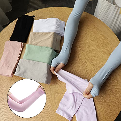 Hellery 1 paar UV-zonbescherming Armmouwen Ice Silk Tattoo Cover-up voor mannen Dames Koeling Sportmouw voor voetbal… - Image 3
