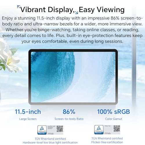 Image of HONOR Pad X9a, 11.5″ 120Hz 2.5K Fullview Display,128GB Storage, 8300mAh Battery, Slim Metal Body, Four Speakers,Android 15,Grey
