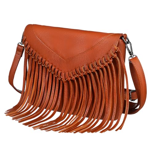 Sac à bandoulière à franges pour filles idéal pour les sorties