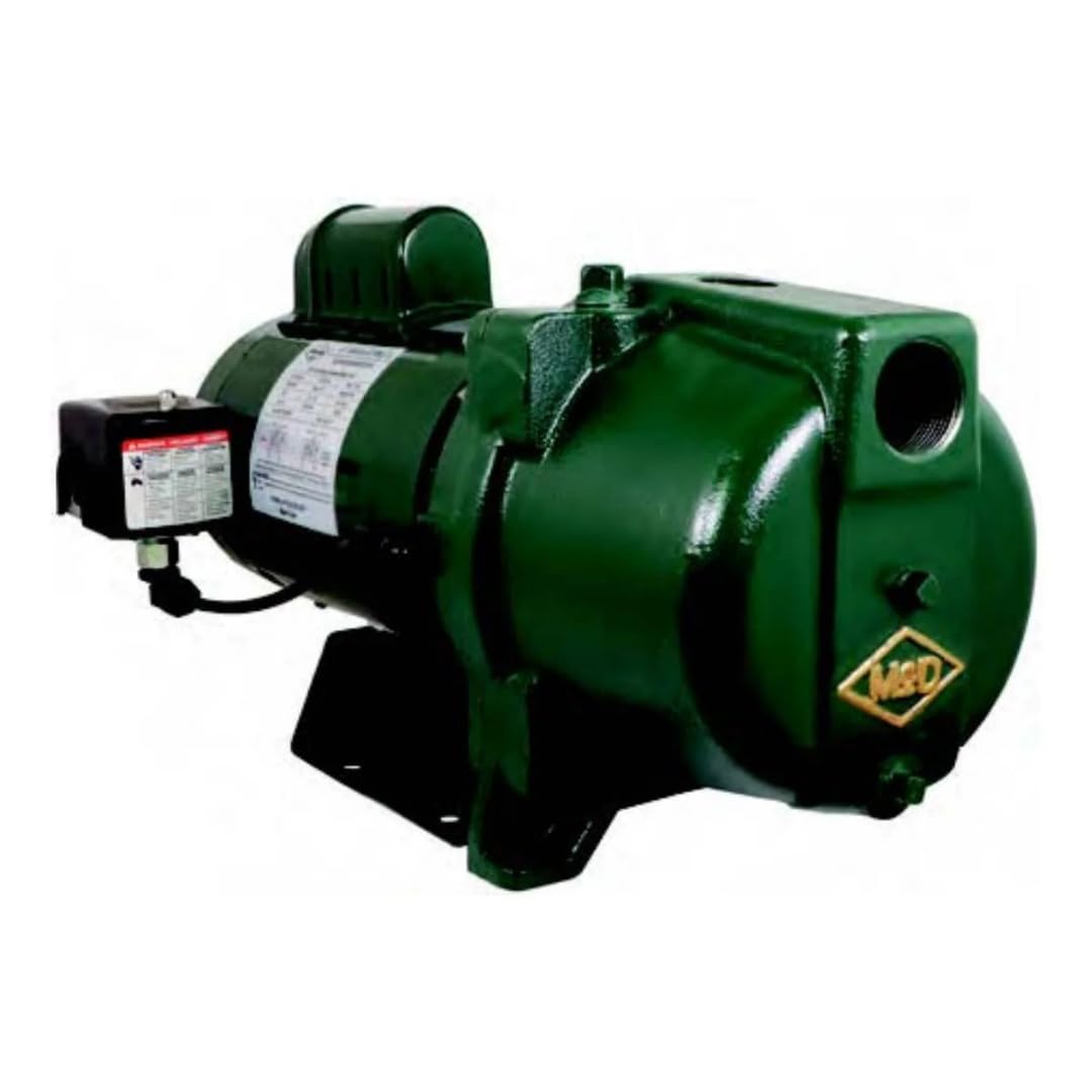 A.Y. McDonald Shallow Well Jet Pump 1 HP Dual Voltage 115/230V | 6156-127 | 8310 | High Pressure Water Pump for Home, Well Pump with 30/50 Switch,