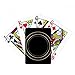 Forma cerchio simbolo totem modello poker che gioca il gioco da tavolo magico di divertimento della carta