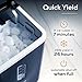 Igloo Automatic Ice Maker, Self- Cleaning, Countertop Size, 26 Pounds in 24 Hours, 9 Large or Small Ice Cubes in 7 Minutes, LED Control Panel, Scoop Included, Perfect for Water Bottles, Mixed Drinks
