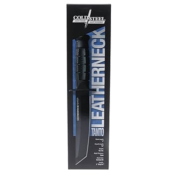 Cold Steel Faca de lâmina fixa Tanto de couro 39LSFCT 17 cm