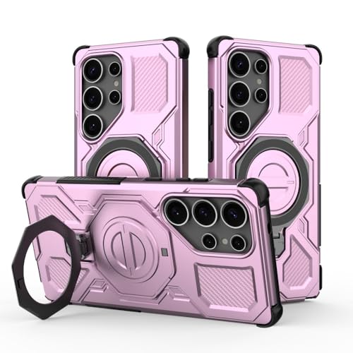 Coque Samsung S25 FE silicone rigide rose anneau support