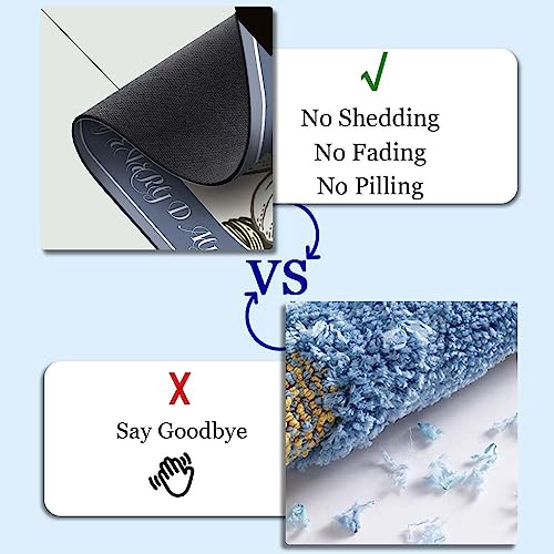 Tapis de bain en diatomite fleurs sombres 50x80cm - 5