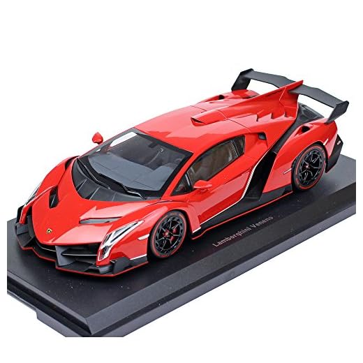 Kyosho 9501rpr Lamborghini Veneno – 2014 – Escala 1/18 – Red Pearl