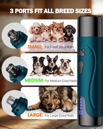 image for YABIFE Dog Nail Trimmers and Dog Nail Clippers Kit, Whisper Quiet Elec