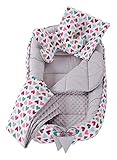 Das Babynest - Umgibt das Kind perfekt und bietet Komfort und Sicherheit. Es wickelt das Baby ein und begrenzt seine Bewegungsfreihet, so dass sich das Kind sicher und geborgen fühlt sich wie im Mutterleib.
