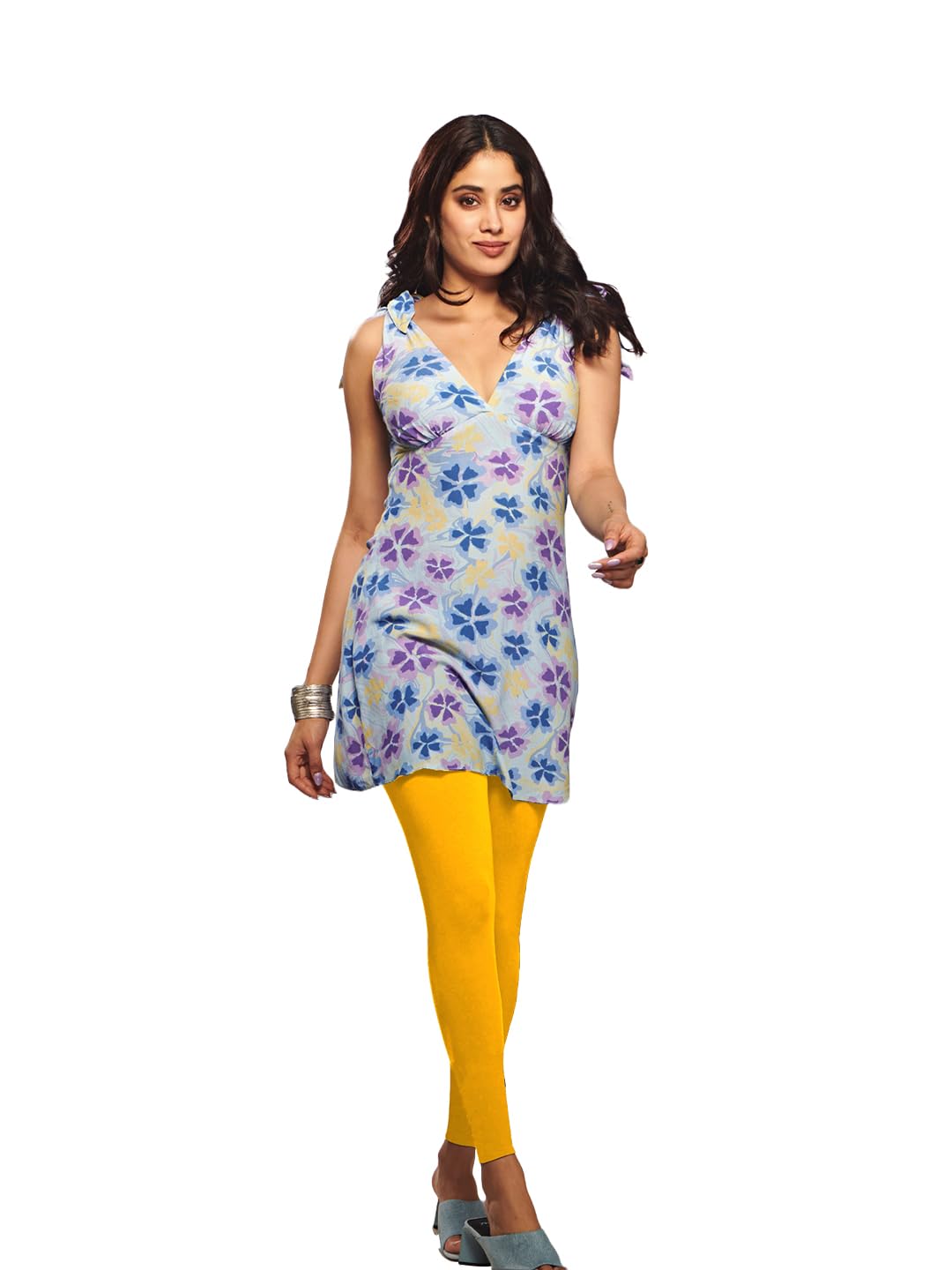 Premium Viscose Stretchable Ankle Length Leggings for Women-image-34
