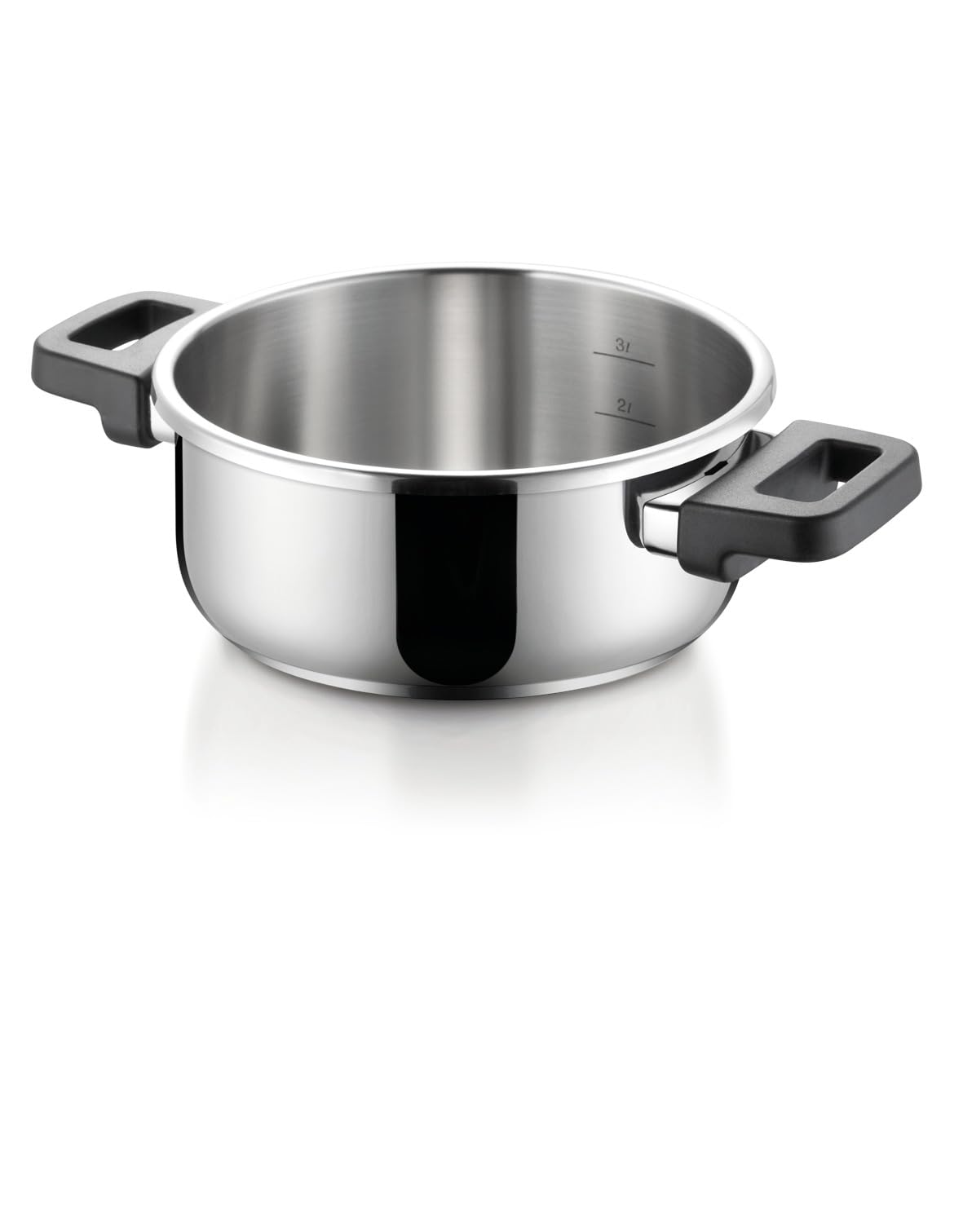 Tescoma ULTIMA DUO Schnellkochtopf 2 Stück 4 und 6 Liter, Einhandbedienung mit intuitiver Druckeinstellung und Druckanzeige, 4-fache Sicherheit, Induktion geeignet, inklusive Dampfsieb