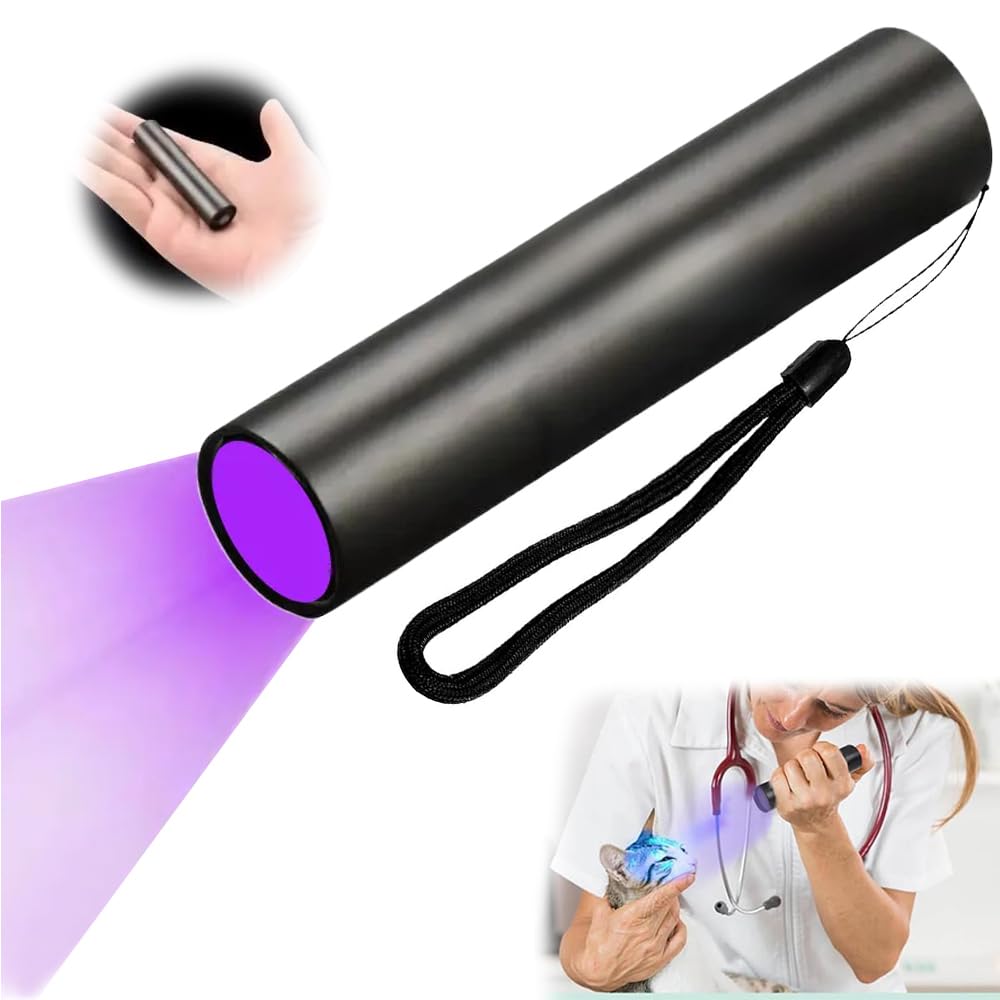 MULZI Rechargeable UV Torch Light, 395 NM LED Ultraviolet Torch, Black Light UV Lamp for Pet Dog Urine Detection, Fluorescent Detection, Resin Curing, Woods Flashlights