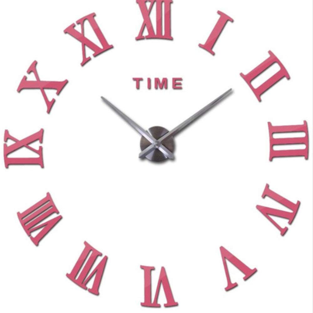 Horloge murale bricolage pour décorer un grand mur de salon moderne