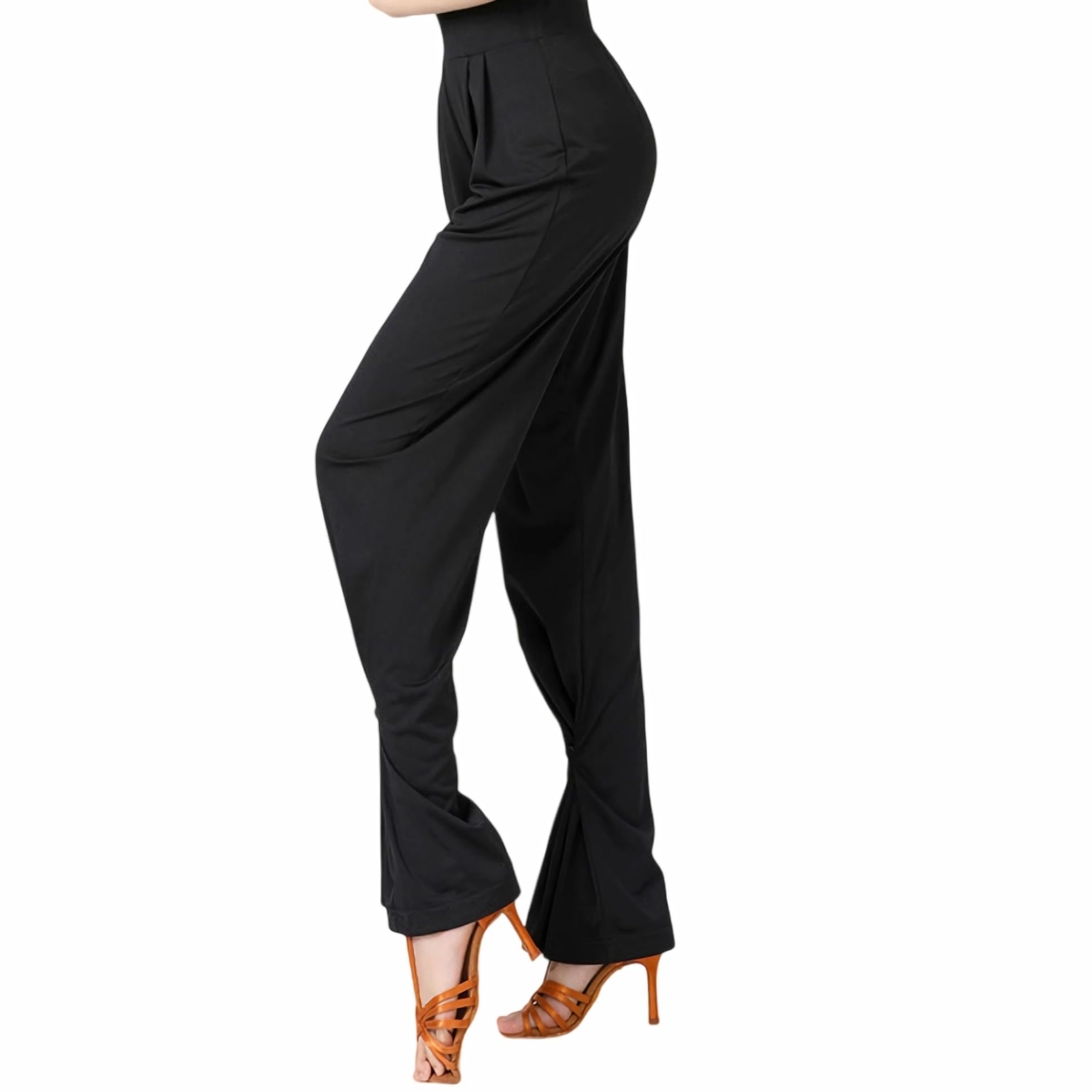 Dünne Latein-Tanzhose, Stretch, Persönlichkeit, kann Beine binden, Ballsaal, Tanz, lang, lockere Damenhose
