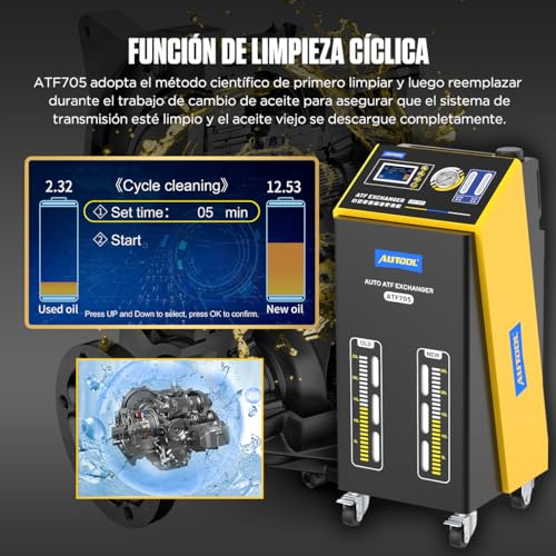 Image of ATF Exchanger Full Automatic Automotive Gearbox Transmission Fluid Oil Exchange Flush Cleaning Machine, ATF Transmission Fluid Exchanger Machine，Transmission Service System ATF Exchanger