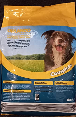 Orlando Trockenfutter für Hunde mit Huhn & Gemüse 3 kg